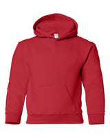 Gildan Youth Heavy Blend™ Hooded Sweatshirt. 18500B - Red