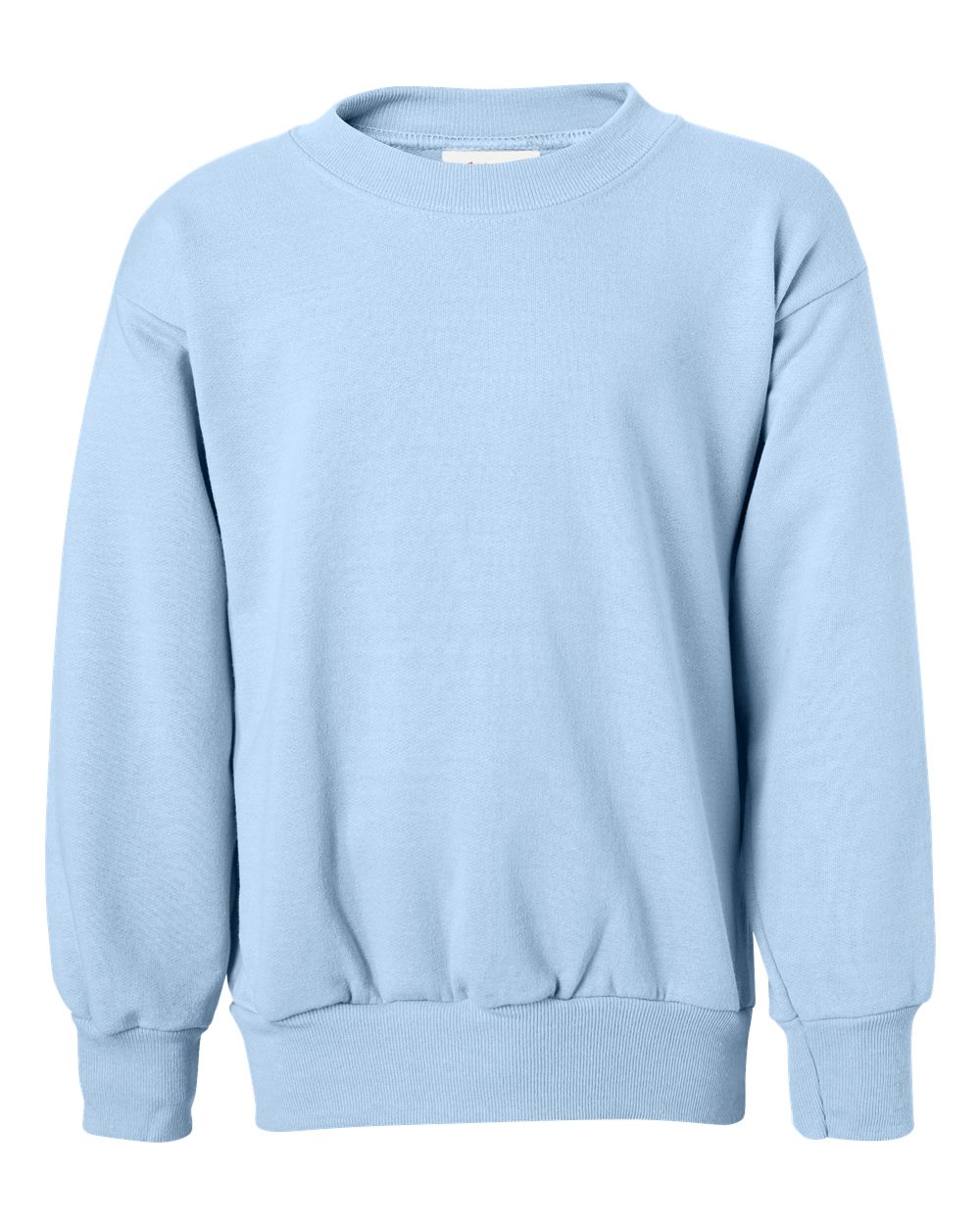 Hanes Youth EcoSmart® Crewneck Sweatshirt. P360 - Light Blue
