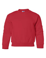 Gildan Youth Heavy Blend™ Crewneck Sweatshirt. 18000B - Red
