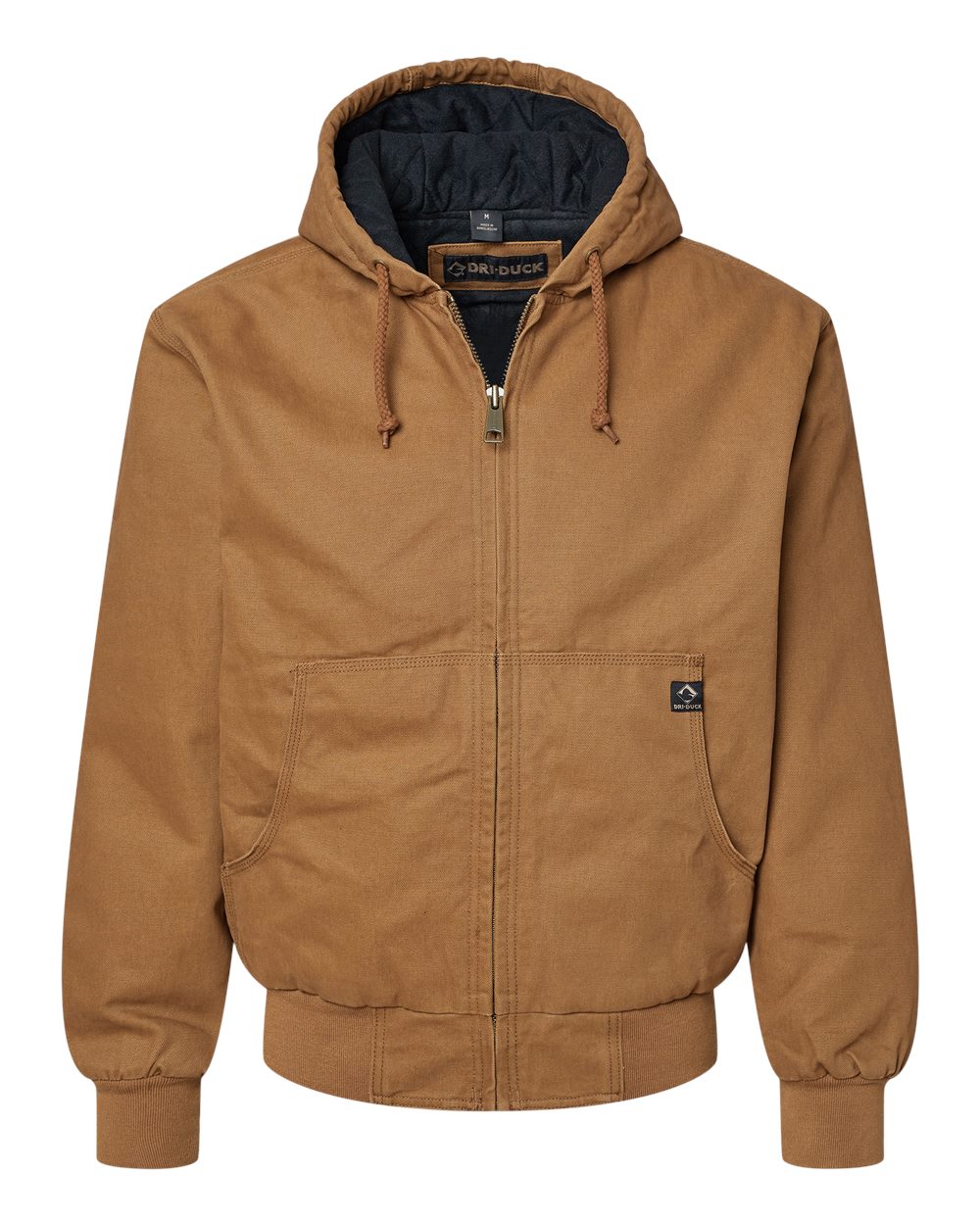 DRI DUCK Men's Tall Cheyenne Boulder Cloth™ Hooded Jacket with Tricot Quilt Lining. 5020T - Saddle