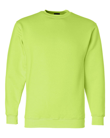 Bayside Unisex USA-Made Crewneck Sweatshirt. 1102 - Lime Green