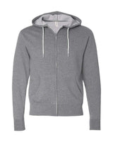 Independent Trading Co. Unisex Lightweight Full-Zip Hooded Sweatshirt. AFX90UNZ - Gunmetal Heather