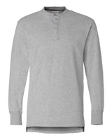 J. America Men's Vintage Brushed Jersey Henley. 8244 - Oxford
