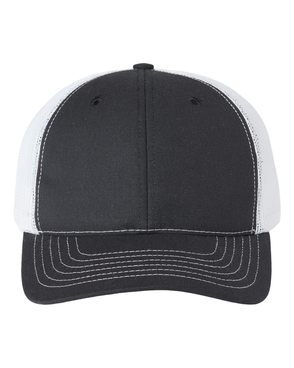 Classic Caps USA-Made Trucker Cap. USA100 - Black/ White