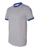 Augusta Sportswear Unisex 50/50 Ringer T-Shirt. 710 - Athletic Heather/ Royal
