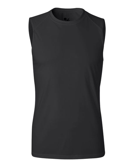 Badger Men's B-Core Sleeveless T-Shirt. 4130 - Black