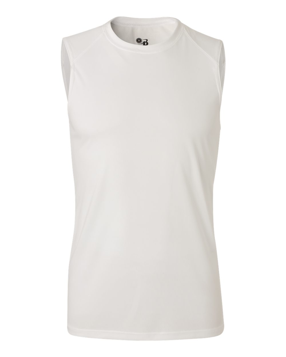 Badger Men's B-Core Sleeveless T-Shirt. 4130 - White