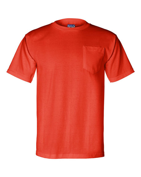 Bayside Unisex Union-Made Pocket T-Shirt. 3015 - Orange