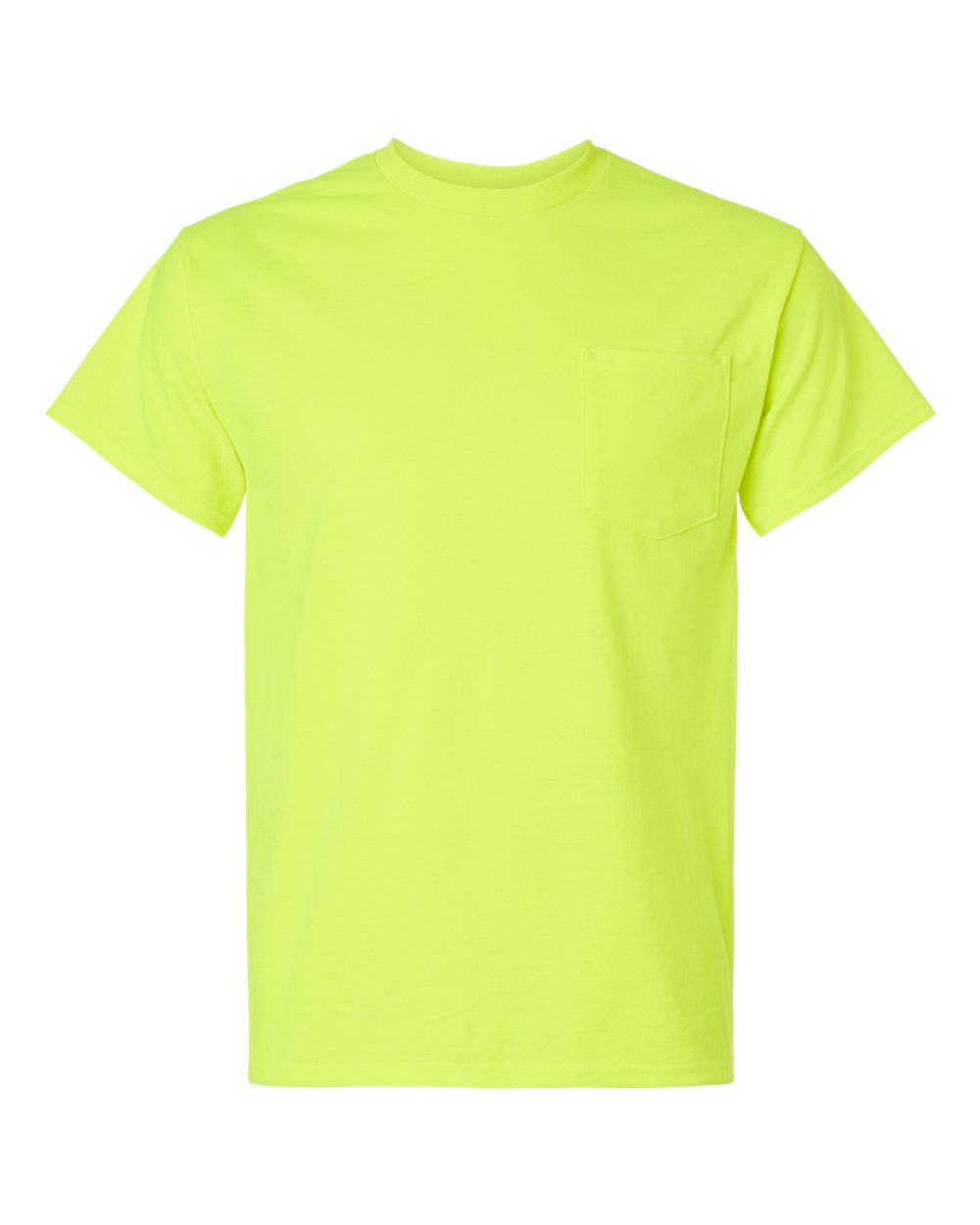 Gildan Unisex Ultra Cotton® Pocket T-Shirt. 2300 - Safety Green