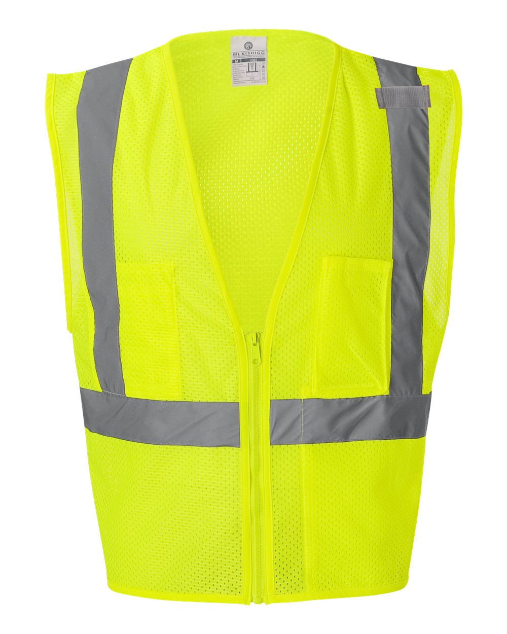Kishigo Unisex Ultra-Cool™ Mesh Vest with Pockets. 1085-1086 - Lime
