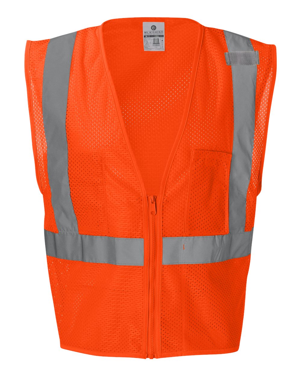 Kishigo Unisex Ultra-Cool™ Mesh Vest with Pockets. 1085-1086 - Orange
