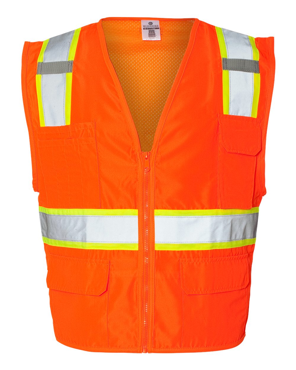 Kishigo Unisex Ultra-Cool™ Solid Front Vest with Mesh Back. 1163-1164 - Orange
