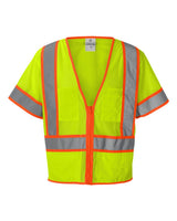 Kishigo Unisex Ultra-Cool™ Six-Pocket Mesh Surveyor’s Vest. 1242-1243 - Lime