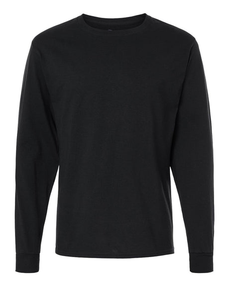 Champion Unisex Long Sleeve T-Shirt. CC8C - Black
