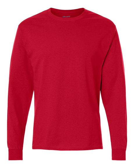 Champion Unisex Long Sleeve T-Shirt. CC8C - Red