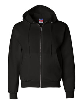 Champion Unisex Powerblend® Full-Zip Hooded Sweatshirt. S800 - Black