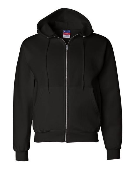 Champion Unisex Powerblend® Full-Zip Hooded Sweatshirt. S800 - Black