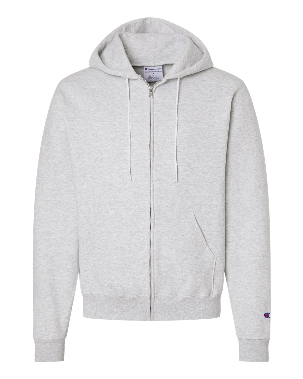 Champion Unisex Powerblend® Full-Zip Hooded Sweatshirt. S800 - Silver Grey
