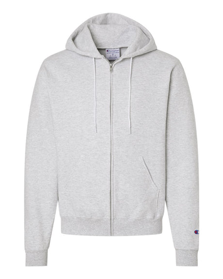 Champion Unisex Powerblend® Full-Zip Hooded Sweatshirt. S800 - Silver Grey