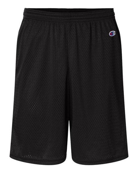 Champion Unisex 9" Mesh Shorts with Pockets. S162 - Black