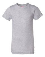 LAT Girls' Fine Jersey Tee. 2616 - Heather
