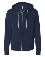 Independent Trading Co. Unisex Lightweight Full-Zip Hooded Sweatshirt. AFX90UNZ - Classic Navy