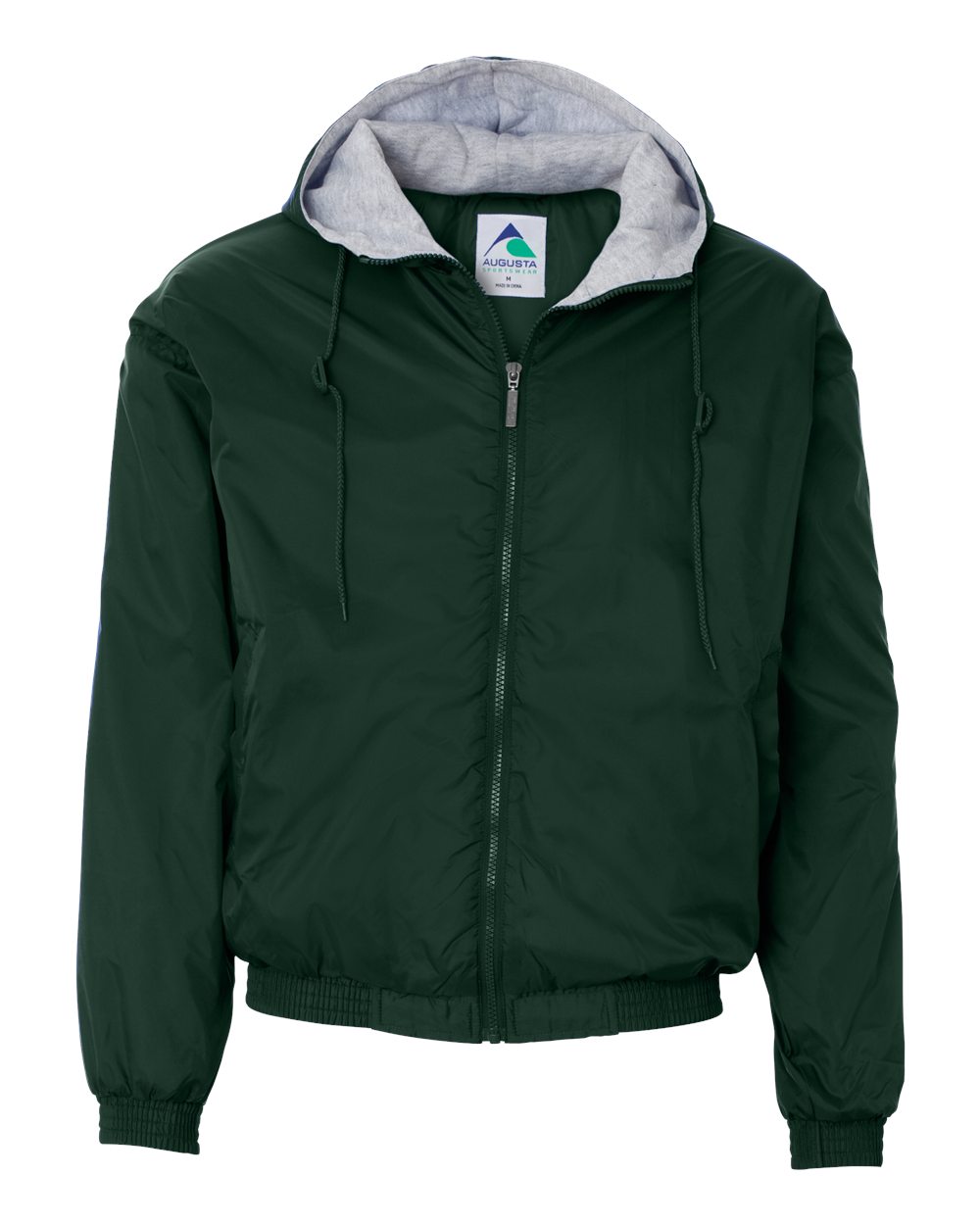 Augusta Sportswear Unisex Fleece Lined Hooded Jacket. 3280 - Dark Green