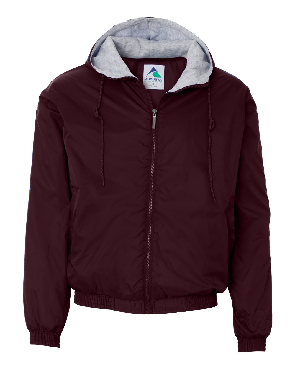 Augusta Sportswear Unisex Fleece Lined Hooded Jacket. 3280 - Maroon