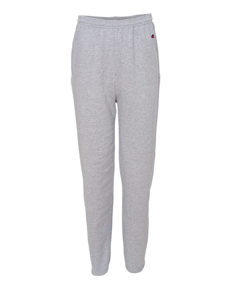 Champion Unisex Powerblend® Open-Bottom Sweatpants with Pockets. P800 - Light Steel
