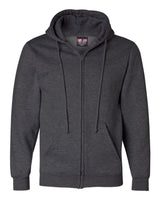 Bayside Unisex USA-Made Full-Zip Hooded Sweatshirt. 900 - Charcoal Heather