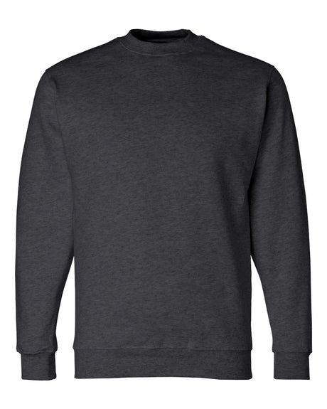 Bayside Unisex USA-Made Crewneck Sweatshirt. 1102 - Charcoal Heather