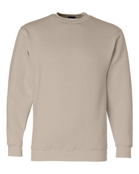 Bayside Unisex USA-Made Crewneck Sweatshirt. 1102 - Sand