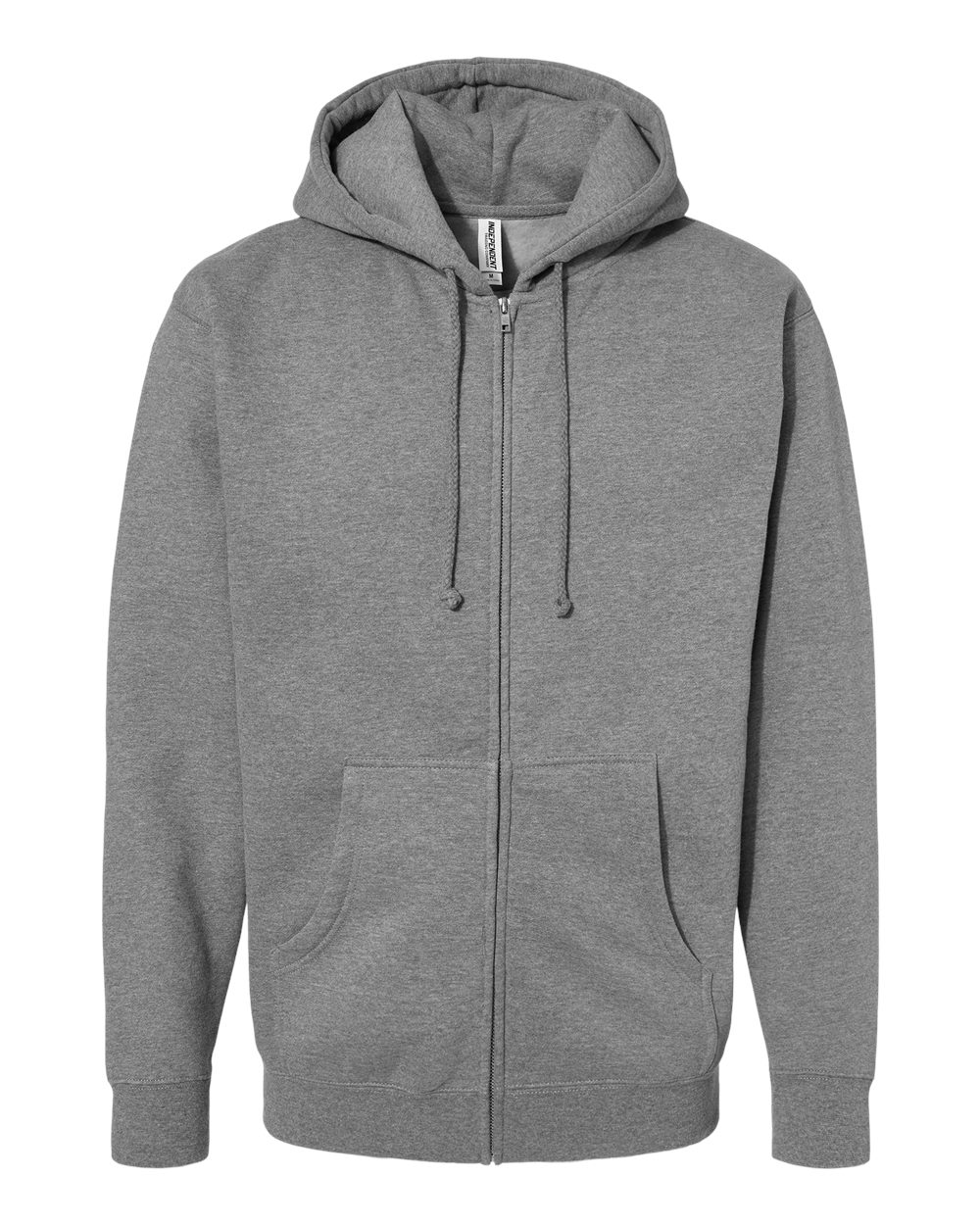 Independent Trading Co. Unisex Heavyweight Full-Zip Hooded Sweatshirt. IND4000Z - Gunmetal Heather