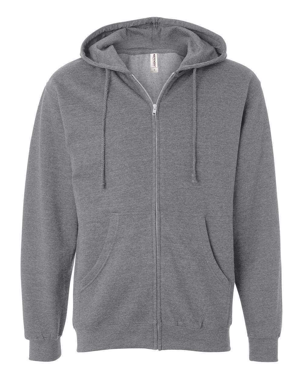 Independent Trading Co. Unisex Midweight Full-Zip Hooded Sweatshirt. SS4500Z - Gunmetal Heather