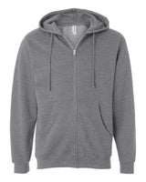 Independent Trading Co. Unisex Midweight Full-Zip Hooded Sweatshirt. SS4500Z - Gunmetal Heather