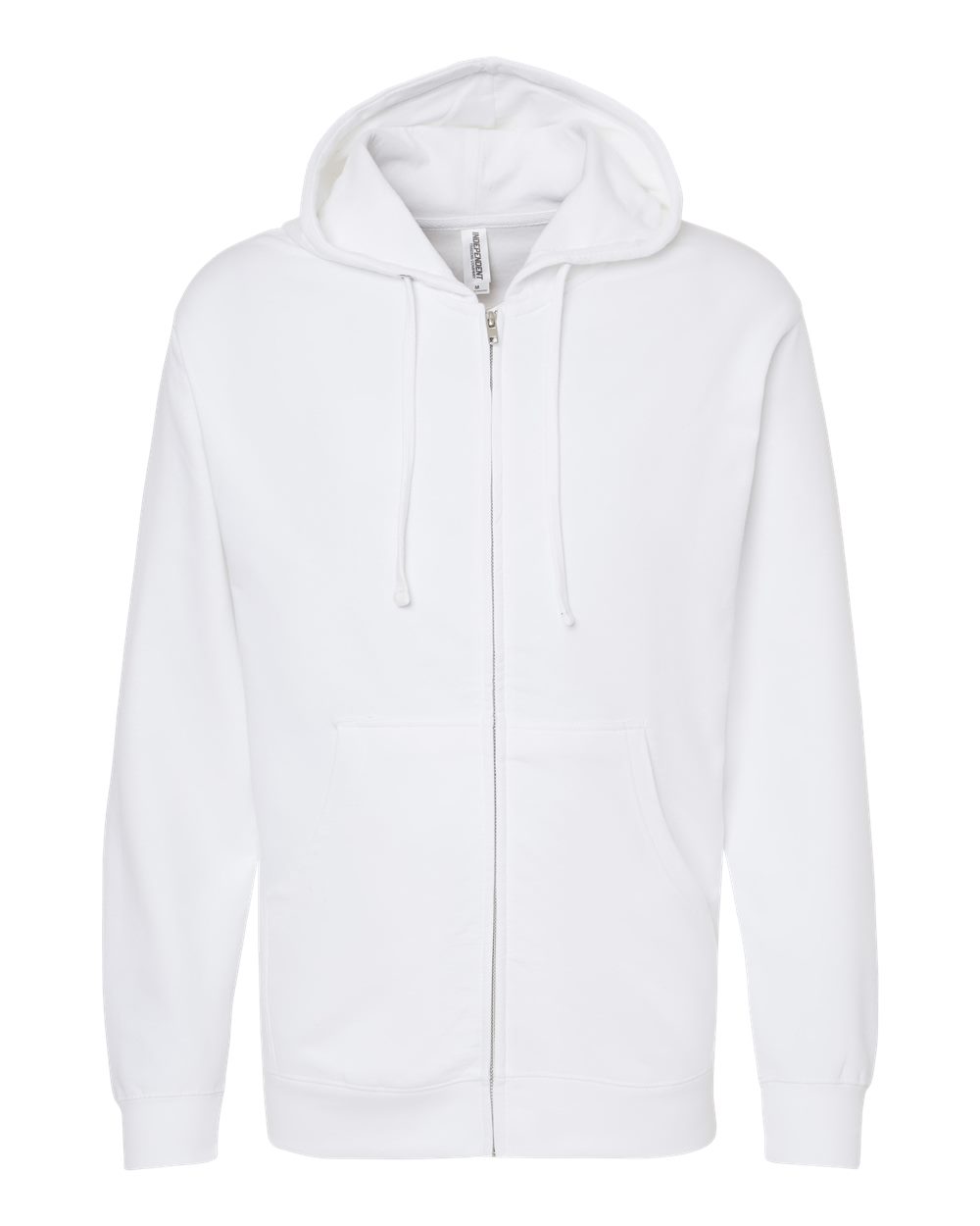 Independent Trading Co. Unisex Midweight Full-Zip Hooded Sweatshirt. SS4500Z - White