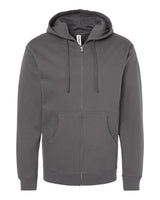 Independent Trading Co. Unisex Midweight Full-Zip Hooded Sweatshirt. SS4500Z - Charcoal