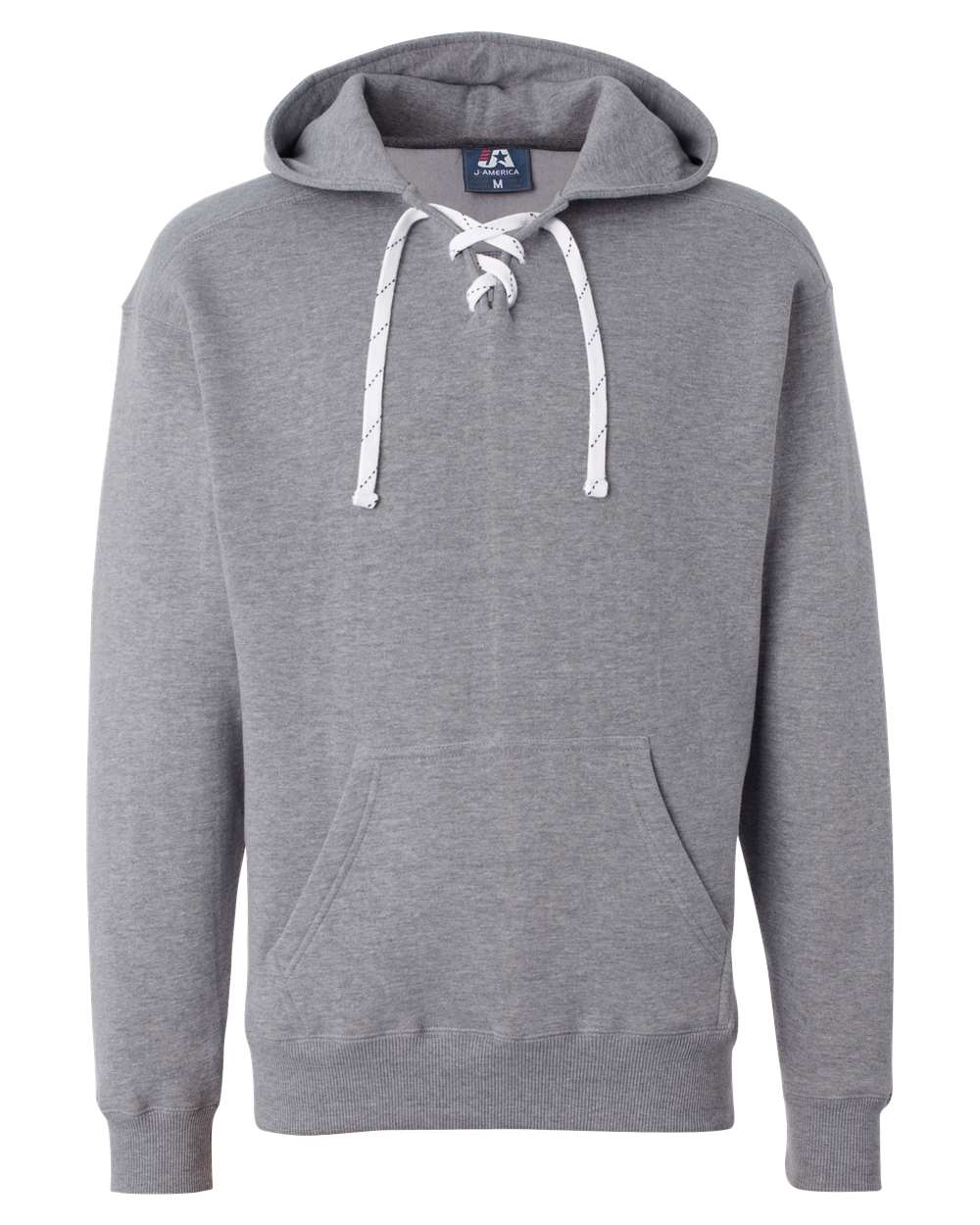 J. America Men's Sport Lace Hooded Sweatshirt. 8830 - Oxford