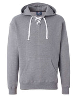 J. America Men's Sport Lace Hooded Sweatshirt. 8830 - Oxford