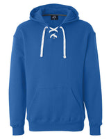 J. America Men's Sport Lace Hooded Sweatshirt. 8830 - Royal