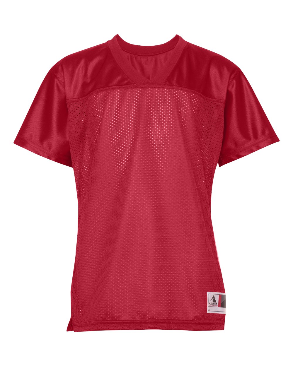 Augusta Sportswear Women's Junior Fit Stadium Replica Football Jersey. 250 - Red