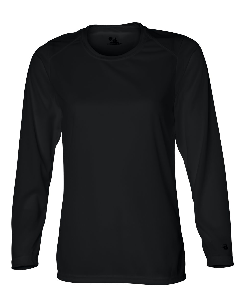 Badger Women's B-Core Long Sleeve T-Shirt. 4164 - Black