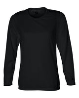 Badger Women's B-Core Long Sleeve T-Shirt. 4164 - Black