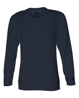 Badger Women's B-Core Long Sleeve T-Shirt. 4164 - Navy