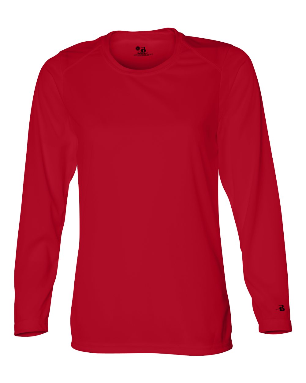 Badger Women's B-Core Long Sleeve T-Shirt. 4164 - Red