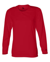 Badger Women's B-Core Long Sleeve T-Shirt. 4164 - Red