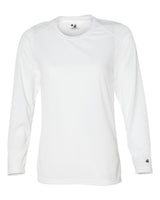 Badger Women's B-Core Long Sleeve T-Shirt. 4164 - White