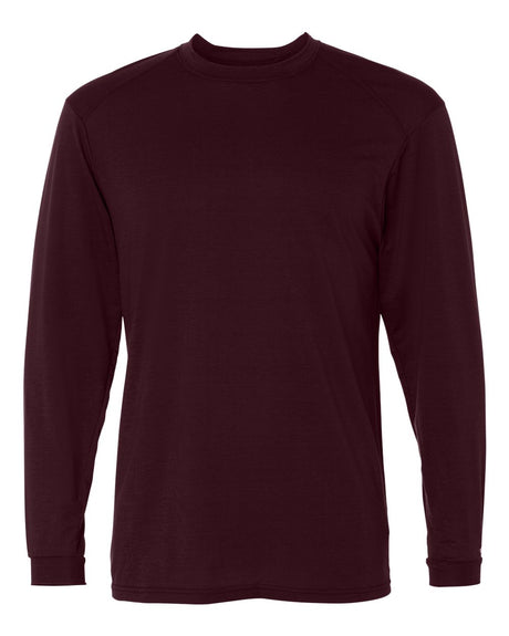 Badger Men's B-Tech Cotton-Feel Long Sleeve T-Shirt. 4804 - Maroon