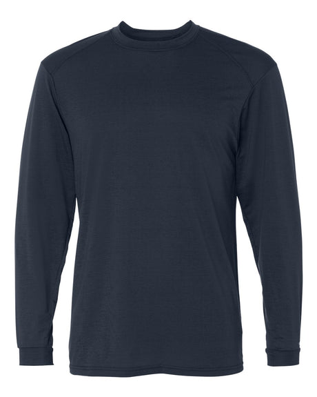 Badger Men's B-Tech Cotton-Feel Long Sleeve T-Shirt. 4804 - Navy