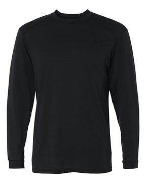 Badger Men's B-Tech Cotton-Feel Long Sleeve T-Shirt. 4804 - Black